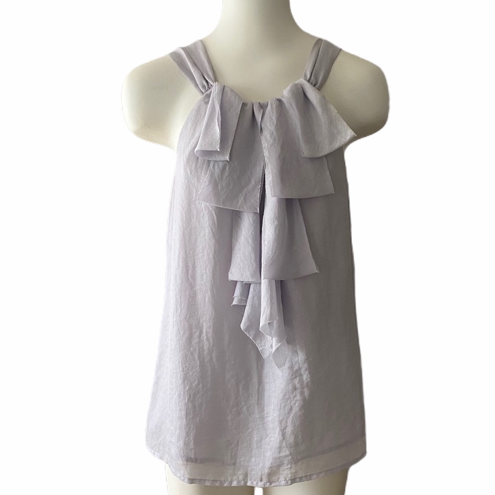 Ann Taylor Loft Soft Blue Sleeveless Blouse Sz-S